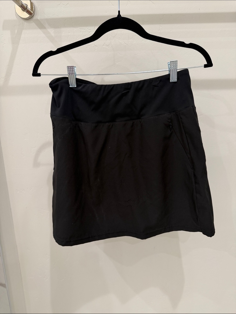 Amazon Women's Black Active Skort with Zip Pocket